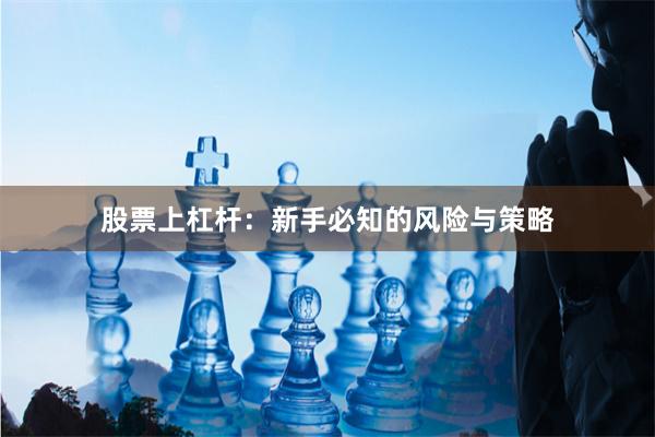 股票上杠杆：新手必知的风险与策略
